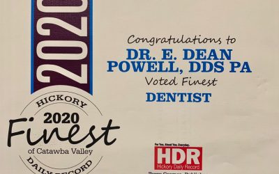 Dr. Powell’s Practice Voted Catawba Valley’s Finest Dentist!