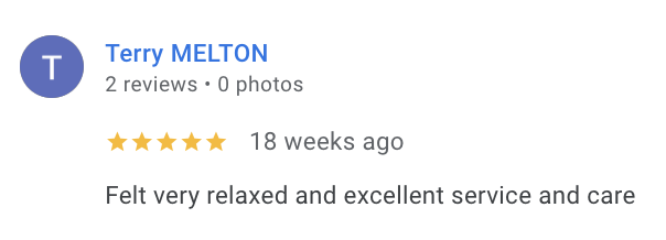 Screenshot of a Google review by Terry Melton